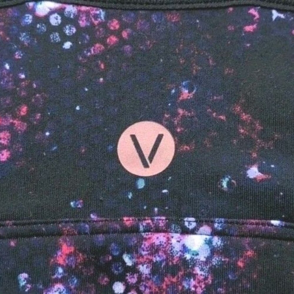 Livi Active Sport Bra No Wire Soft Cup Multi Color Print Strappy X Back 14 16 XL - Picture 3 of 10
